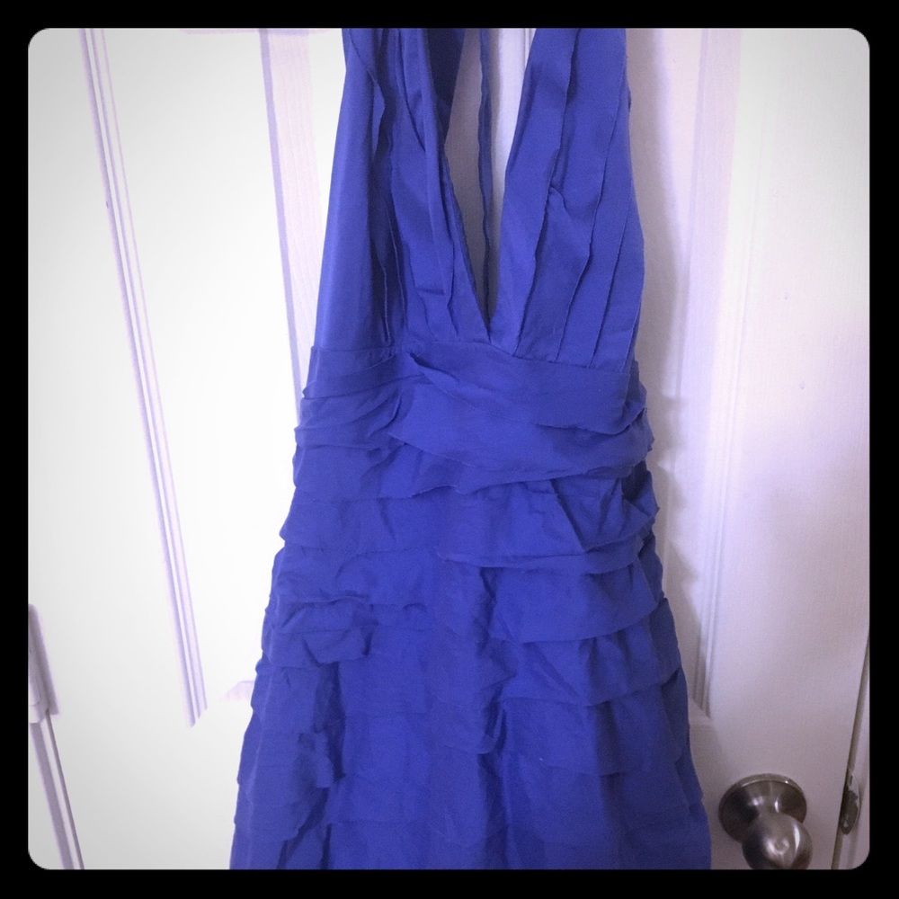 Blue BCBG Maxazria dress